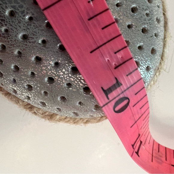 Brash espadrilles silver metallic NWT women’s size 6 1/2 - Picture 8 of 9